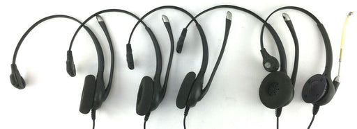 LOT OF 5 Plantronics HW251N Headset Microphone On-Ear Headphone 3.5mm Jack AS-IS