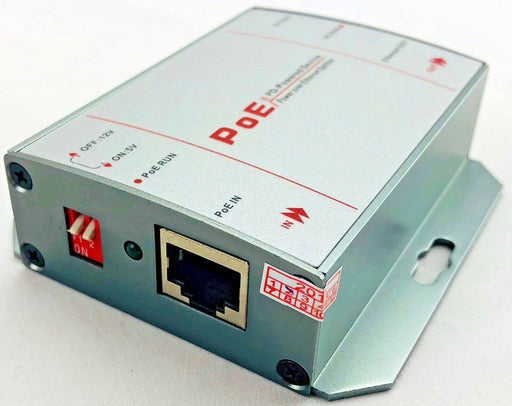 Industrial Gigabit PoE Splitter DC-DC, RJ45 PSE 48V Input, 5/12V DC 2A Output