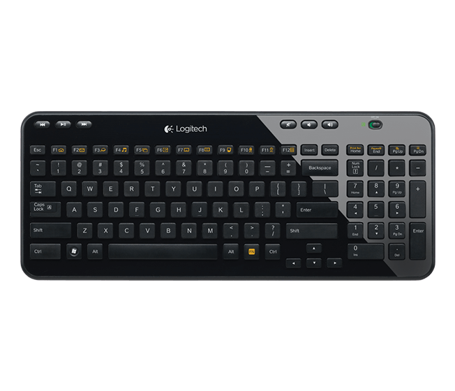 Logitech K360 Wireless Keyboard Space-Saving Full-Size Multimedia 920-004088