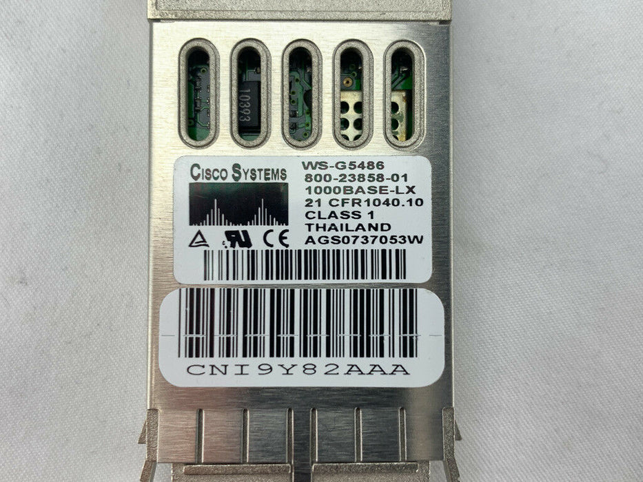 Cisco WS-G5486 1000BASE-LX Gigabit Fiber Converter GBIC Module 800-23858-01 SFP