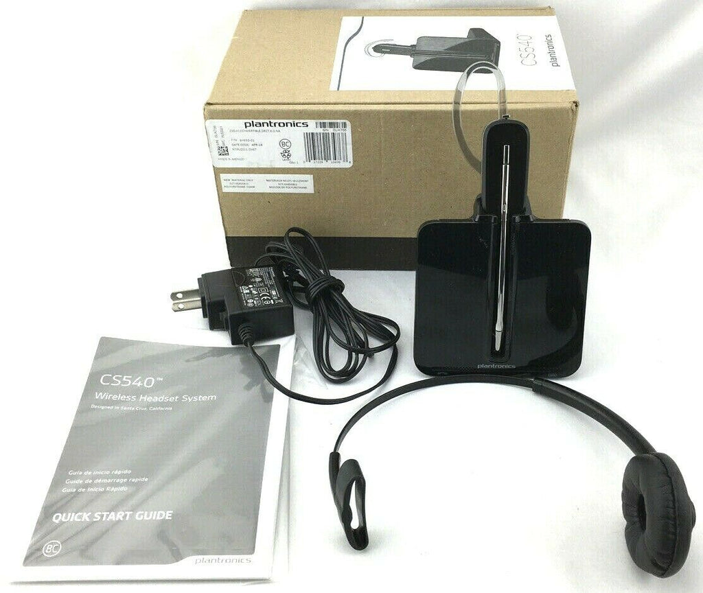 Plantronics CS540 Wireless Headset System Black Hands-Free