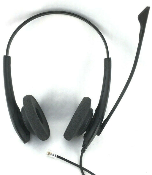 Jabra HSC023 Biz 1500 Duo QD Telephone Headset Dual On-Ear Headphone Microphone